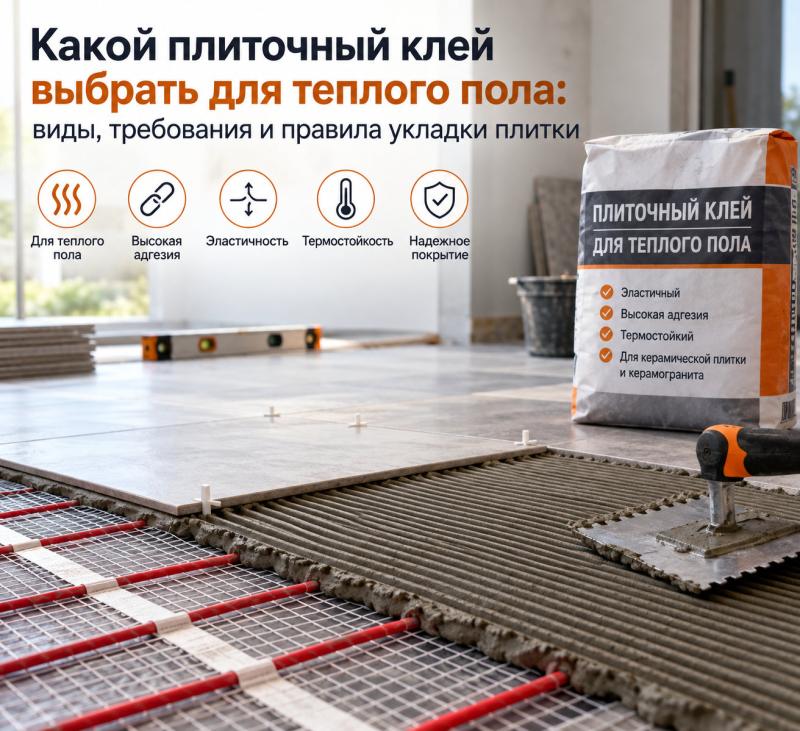 Какой плиточный клей выбрать для теплого пола: виды, требования и правила укладки плитки