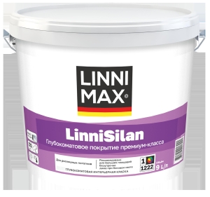 Краска интерьерная моющаяся LINNIMAX LinniSilan белая 9 л