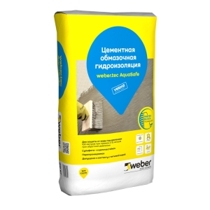 Гидроизоляция цементная Vetonit Weber.tec AquaSafe, 20 кг Гидроизоляция цементная Vetonit Weber.tec AquaSafe, 20 кг