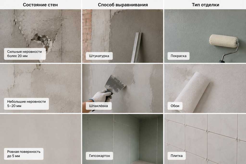 Как выбрать способ выравнивания стен в зависимости от состояния поверхности и типа отделки.jpg