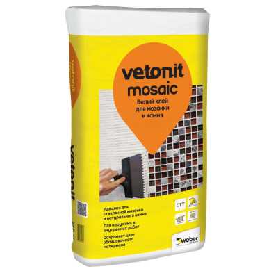 Клей Vetonit MOSAIC белый 25кг