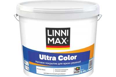 Краска интерьерная моющаяся LINNIMAX Ultra Color белая 8,46 л