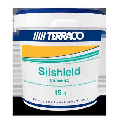 Краска фасадная силиконовая Terraco Silshield Clear под колеровку 15 л