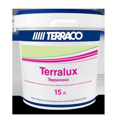 Краска фасадная акриловая Terraco Terralux белая 15 л